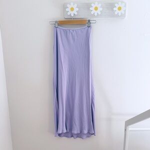 Zara Lavender Long Skirt Light Purple Maxi Unlined Women’s size small